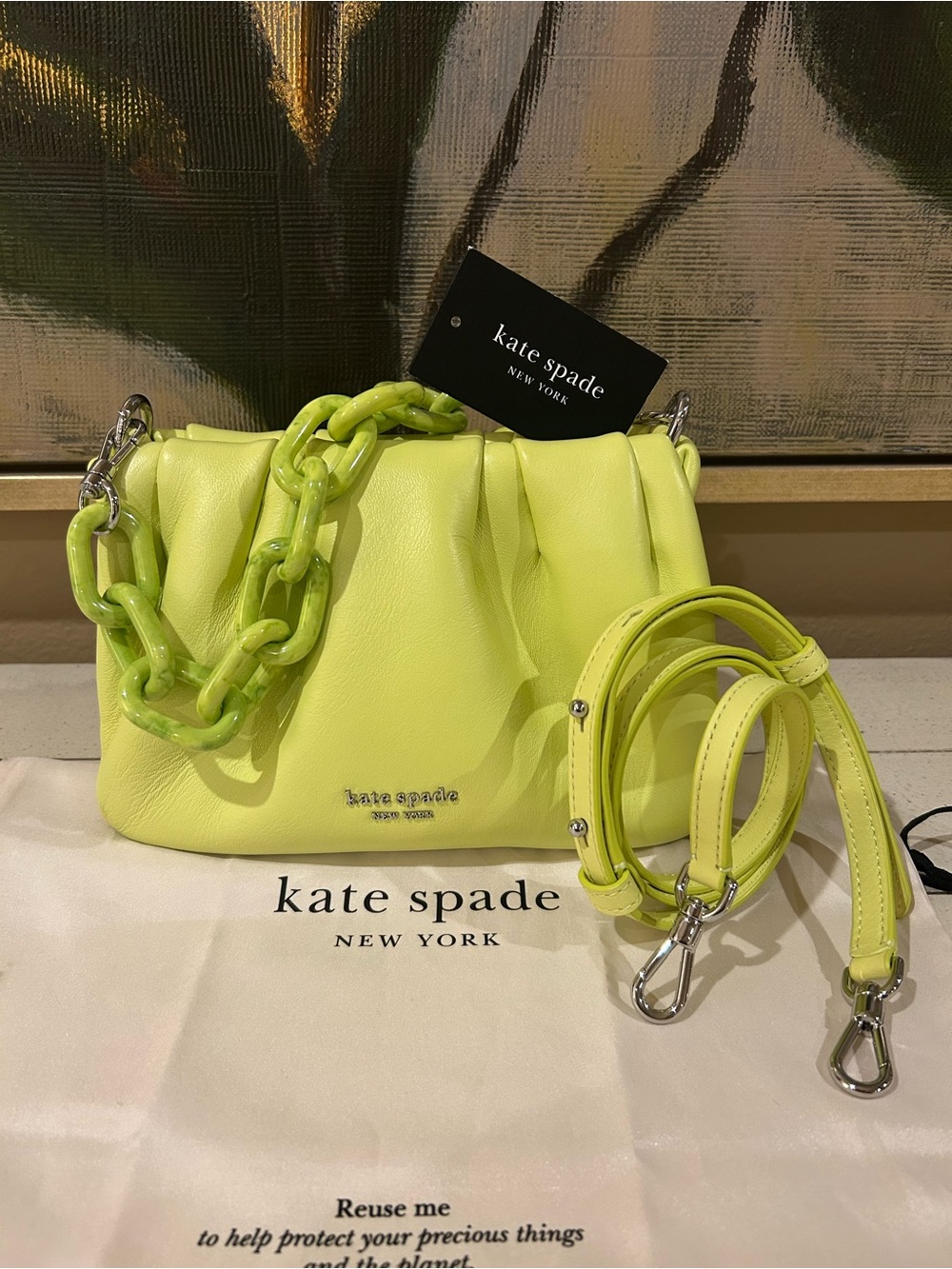 Kate Spade Neon Soufflé Bag-NWOT